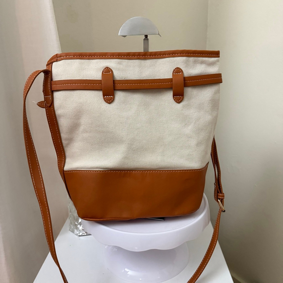 Loulou Crossbody Bag /beach bag One Size Beige Brown - Picture 3 of 6